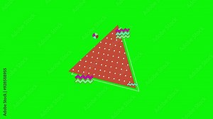 Colorful Pop Art Shapes in Comic Style – Cartoon Bubble Explosions for Text and Comic Smoke Animation on Green Screen