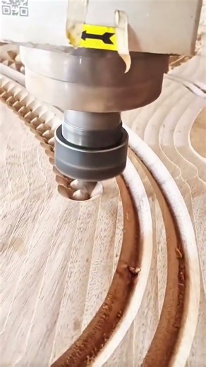 Carving Wavy Patterns On Wood Surfaces Using A CNC Machine For Modern Woodworking Designs