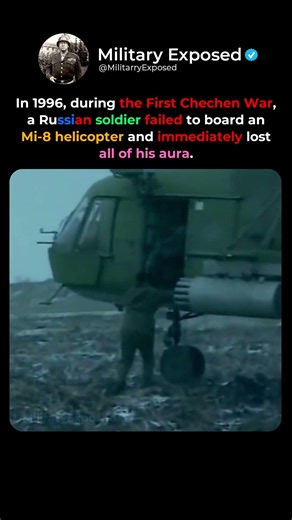 During the First Chechen War a Soldier Lost All His Aura 😂🚁