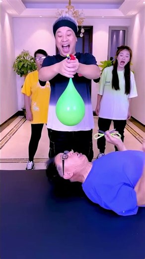 The Balloon Cutting Challenge, So Exciting, Come And Try It! ! ! #Funfamily #Partygames
