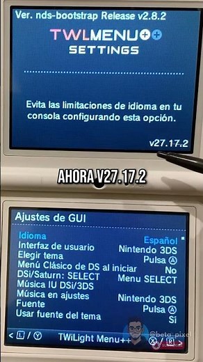 Así se Actualiza TWLMenu (v127.17.2) #nintendods #nintendo #mods #TWiLightMenu #nintendodsi