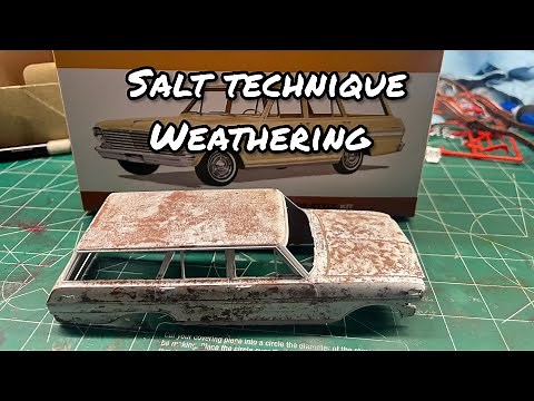 Model car weathering rust salt technique ep#40
