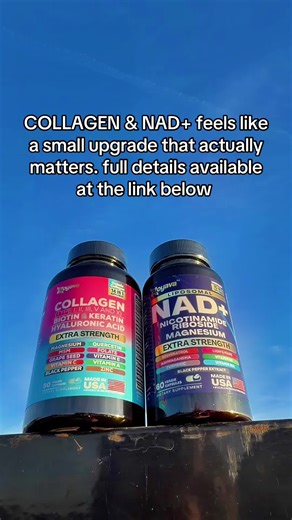 COLLAGEN & NAD is now available on TikTok Shop. product details are available at the link below. #TikTokShop #TikTokShopFinds #TrendingOnTikTok #TikTokShopPicks #ShopFinds Disclaimer: Product pricing, shipping terms, and availability are set by the seller and may change at any time. Please refer to the TikTok Shop product page for the latest information.