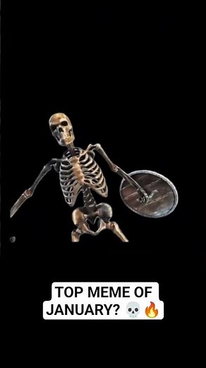 THIS IS THE ORIGINAL SKELETON “RAHH” / SHIELD BANGING VIDEO 💀🔥 TOP MEME OF JANUARY? #skeletonrahh