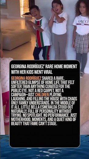 Georgina Rodríguez’ Rare Home Moment With Her Kids Went Viral ❤️😳