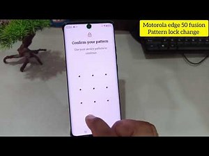 How to change pattern lock in motorola edge 50 fusion / Motorola me Screen lock kaise change kare