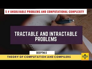 Tractable & Intractable Problems | UGC NET Unit 8 Unsolvable Problem & Computational Complexity