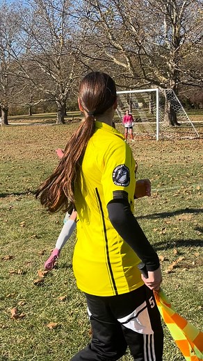 One of many amazing saves. So proud of how Savannah plays and isn’t afraid to get right in the mix of things! ⚽️💜 | Kelly Scheffler