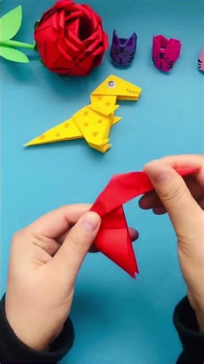 Origami Dinosaurs #diy #handmade #origami #craft