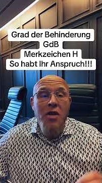 GdB - Merkzeichen H? So habt Ihr Anspruch!