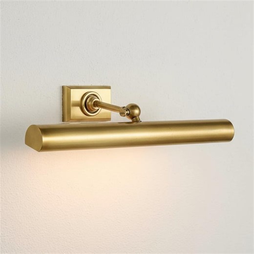 Brass Picture Light Sconce, Antique Vanity Lighting, Mid Century Art Display - Etsy