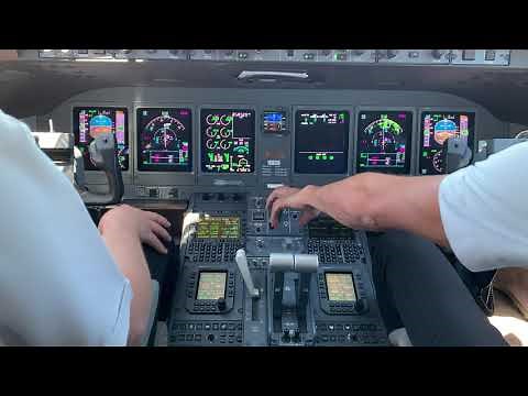 Landing At Los Angeles (LAX) Bombardier Global Express-BD-700-1A10