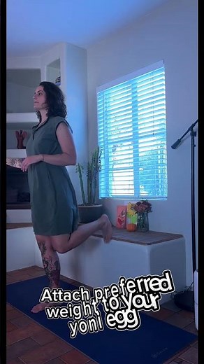 Yoni Egg Exercise | Weighted Single Leg Partial Squat