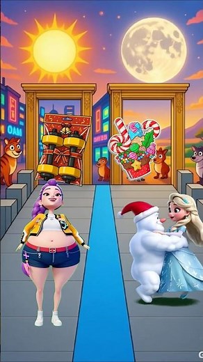 Frozen Elsa vs Trixie: Level 2 Race ❄️🏃‍♀️ #shorts