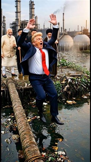 Khamenei, Modi, Putin, Jinping & Kim successfully crossed the bridge | Trump fell into the ditch 😂😜