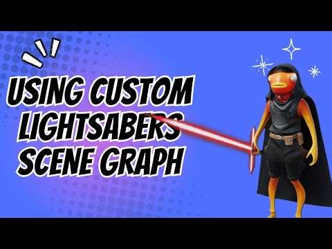 How to use custom light sabers (custom items) in Scene Graph or Verse in UEFN