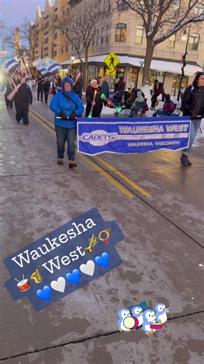 Antiques & Uniques on Instagram: "So proud of the Waukesha West Marching Band for keeping the holiday spirit alive with 'Santa Claus Is Comin' to Town' at the Waukesha Christmas Parade 2025! #christmas2025 #waukeshawest #WolverinePride #marchingband #livelovewaukesha #waukeshaparade #christmasparade @highlight"