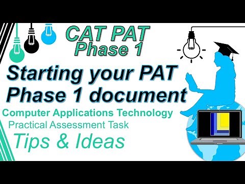 CAT PAT TIPS | Phase 1 | Starting your document