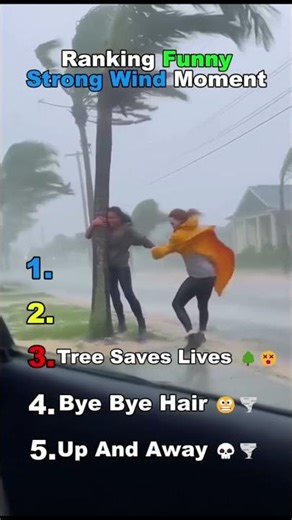 Ranking Funny Strong Wind Moment #shorts #viralshorts