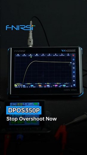 FNIRSI DPOS350P Oscilloscope SA SFA DDS | How To Test Power-on Overshoot?