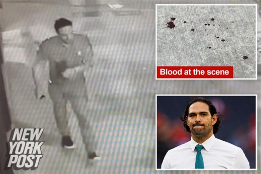 Exclusive | Bloody Mark Sanchez seen stumbling down Indianapolis sidewalk after being stabbed in fight with grease truck driver