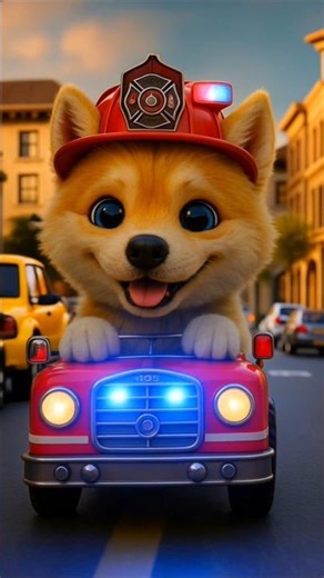 Frenchie’s Backyard Water Truck Battle #dog #aianimation