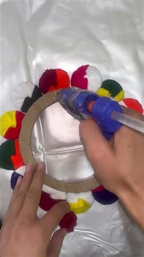 woollen thread craft wall hanging simple | #shorts #diy #youtubeshorts #viral #trending #woolen