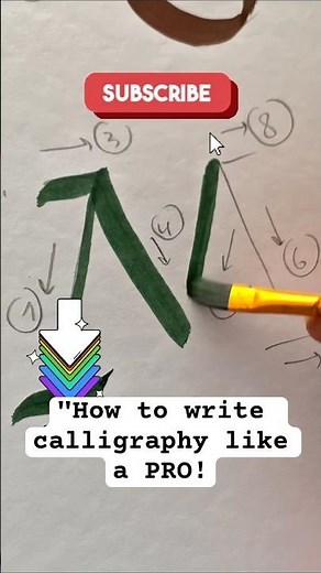How to write calligraphy "M" like a PRO #shorts #calligraphy #trending