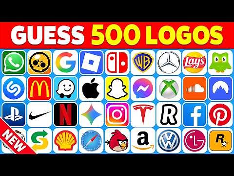 Guess the Logo in 3 Seconds | 500 Famous Logos | Logo Quiz 2026