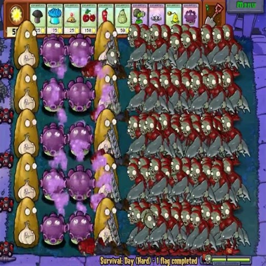 99 Gloom Shroom Nut Attack Zombies | PvZ Hack #pvz2 #plantsvszombies #pvzhack #pvzshorts