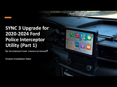 SYNC 3 Upgrade for 2020 2024 Ford Police Interceptor Utility Part 1 - Interceptor Innovations
