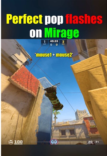 Perfect flashes on Mirage #cs2 | cars 2 game