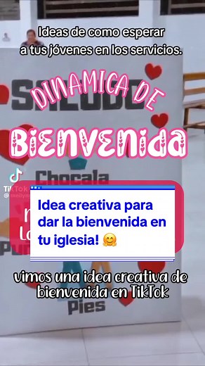 Dinámica de Bienvenida y Mensaje Inspirador en la Iglesia
