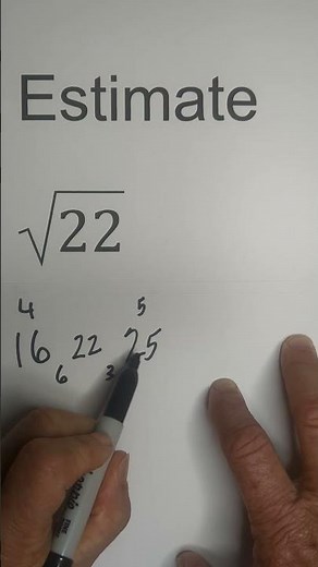 Estimate the Square Root of 22 #math