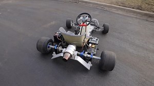Jet Powered Go Kart Built With RC Gear