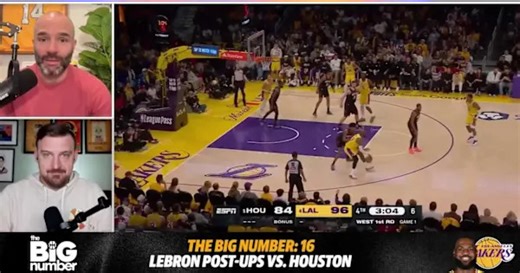LeBron James went old school in Lakers Game 2 win over Rockets