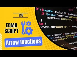 4- Ecmascript darija - Les fonctions fléchées (arrow functions)