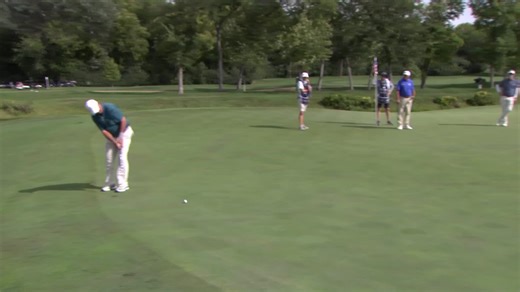 Boo Weekley makes birdie putt on No. 14 at Sanford International