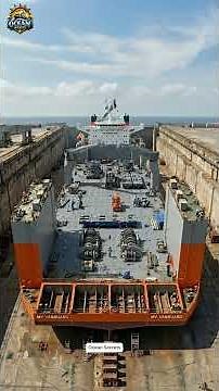 How the World’s Biggest Heavy Lift Ship Is Built 🏗️ #engineering #construction