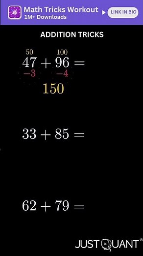 Math Tricks - Addition Tricks - Mental Math Hacks - Quick Maths - Simplification Tricks #mathtricks