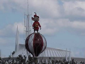 Timothy the Mouse from top of Dumbo - Magic Kingdom, Walt Disney World 04-16-2010