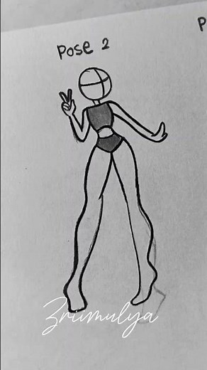 How to draw cute body tutorial #drawing #art #tutorial #howtodraw #shorts