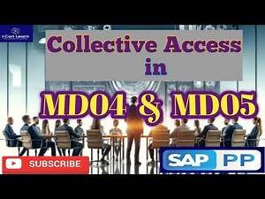 what Collective access in SAP MRP t codes MD04 and MD05 ?