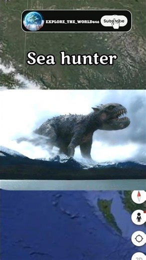 i found creepy sea hunter on Google map and google earth #explore_the_world646 #viral #mapn#shorts