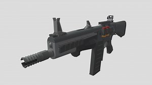 Low Poly AA-12 (UPDATED) - 3D model by LowPolyCount (@EndangeredOXX)