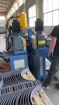 Steel pipe flat strip clamp bending punching forming machine