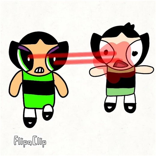 original ppgs fighting 2016 ppg (read desc) #powerpuffgirls #blossom #bubbles #buttercup #yararara