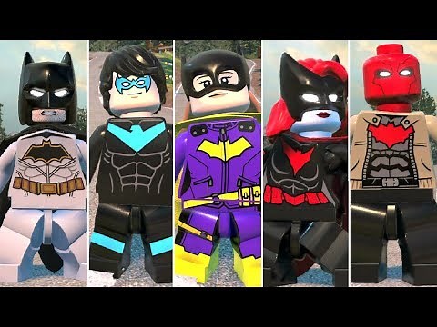 All Bat Family Characters and Vehicles in LEGO DC Super-Villains
