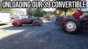 Iron Trap Garage: Unloading Their 26ft Trailer Load Of Parts And The Barn Find 1939 Ford Convertible To See What They Really Got! - BangShift.com