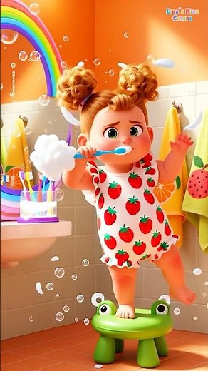 It’s Time to Brush! 🪥👶 Cartoon Toothbrushing Song #Shorts
